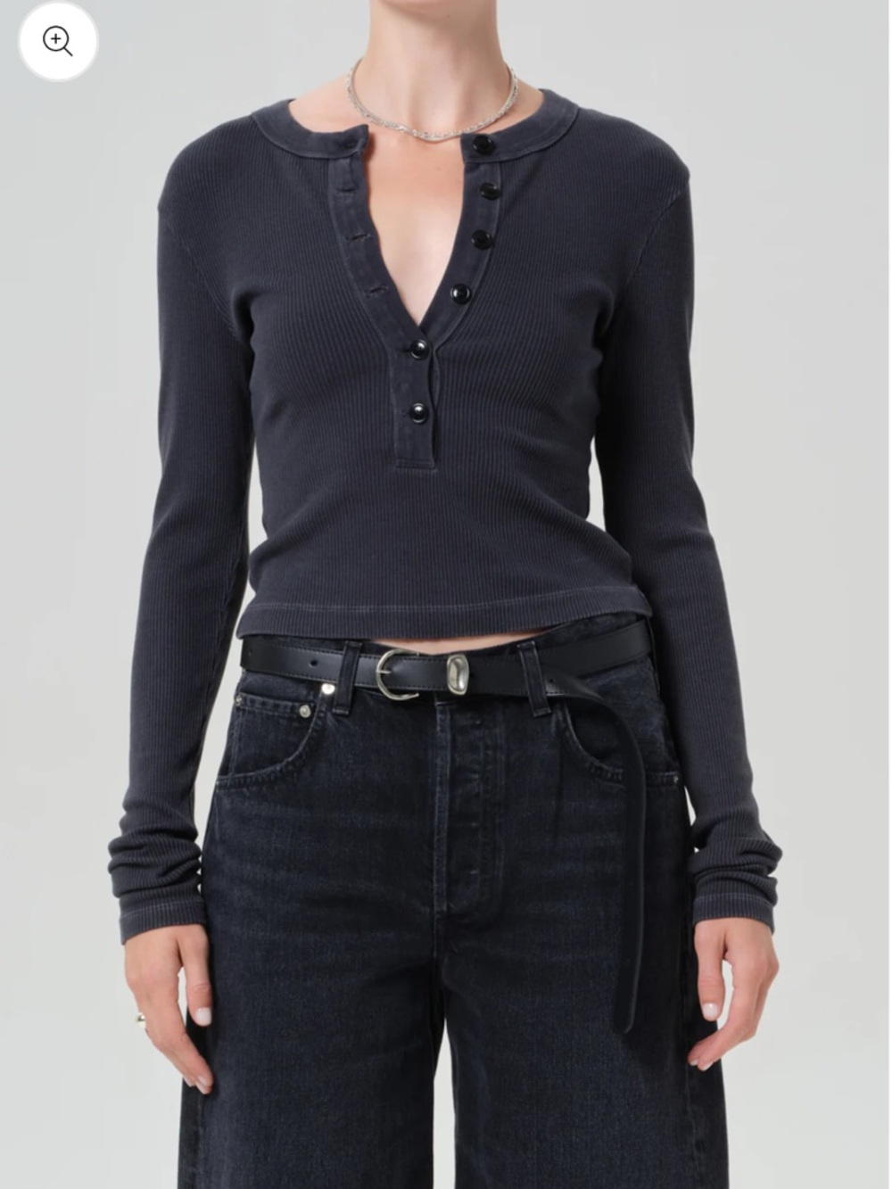 Varra Henley from Citizens of Humanity In Mineral Navy size Medium